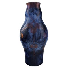Royal Doulton, England, Large Unique Vase in Glazed Ceramics, 1920s