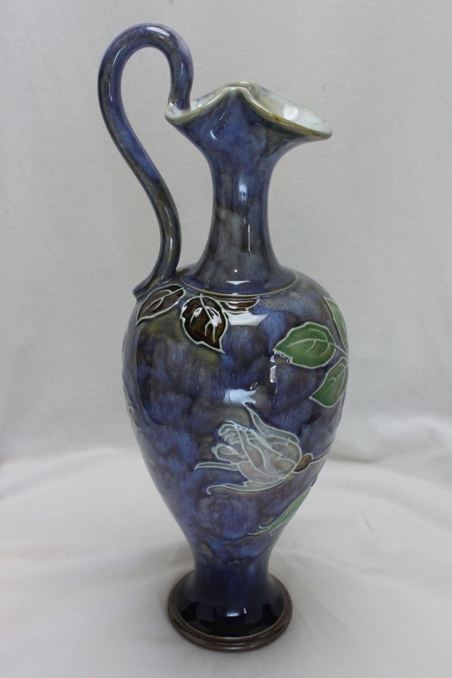 Edwardian Royal Doulton Ewer by Bessie Newbery For Sale