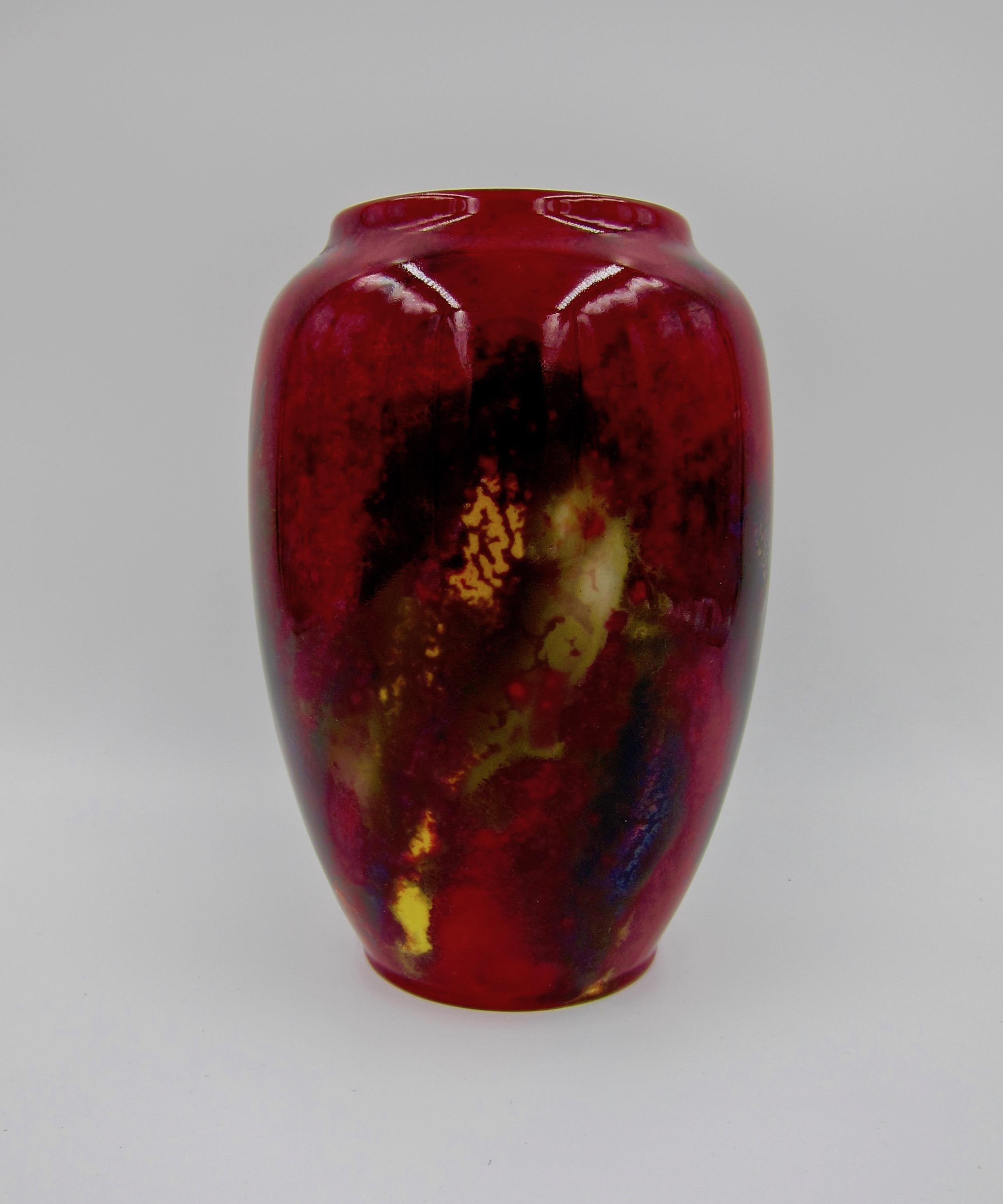 royal doulton flambe vase noke