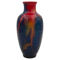Sung Ware Flambe Vase Signed by Noke and Moore for Royal Doulton