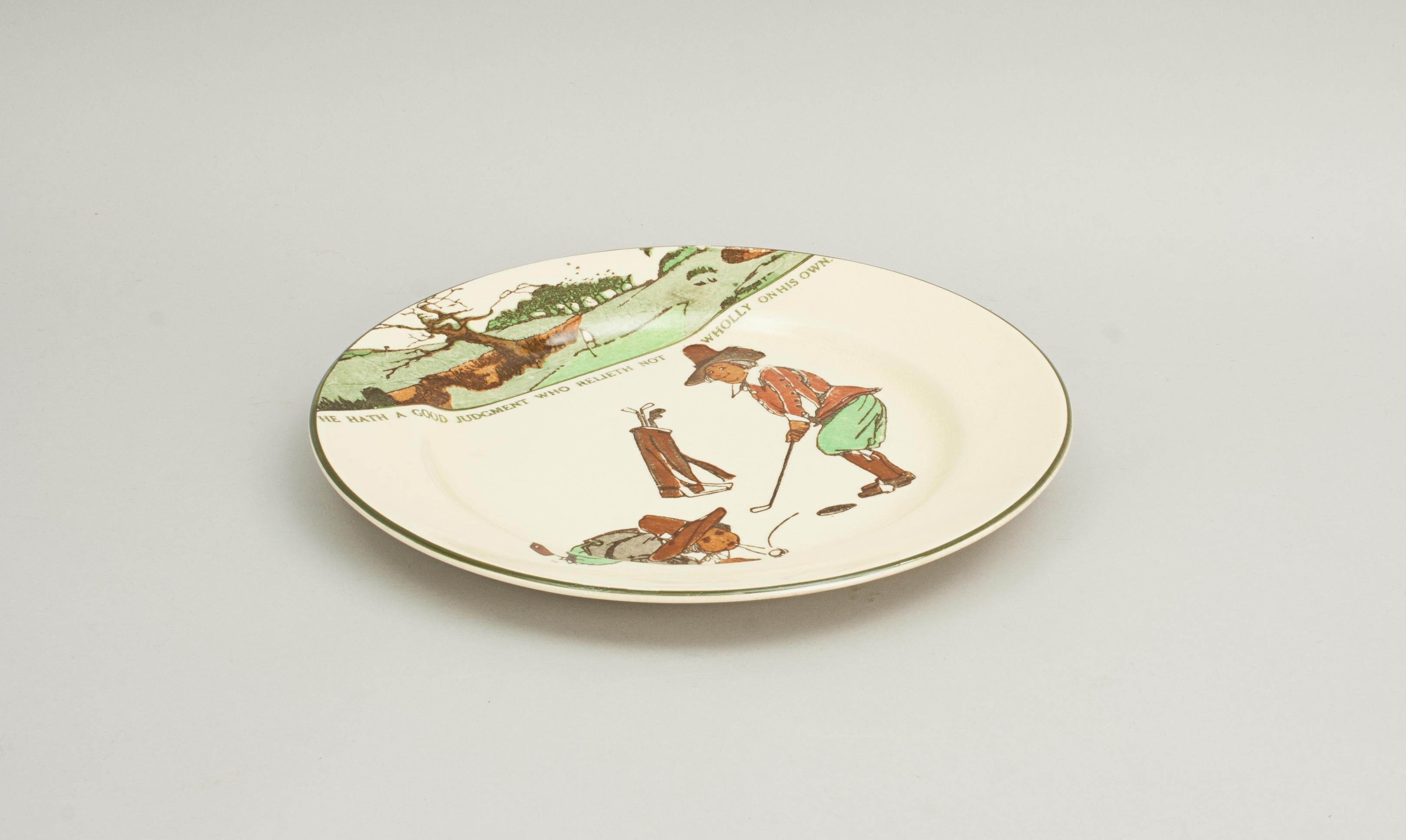 Sporting Art Assiette de golf Royal Doulton, série d'articles en vente