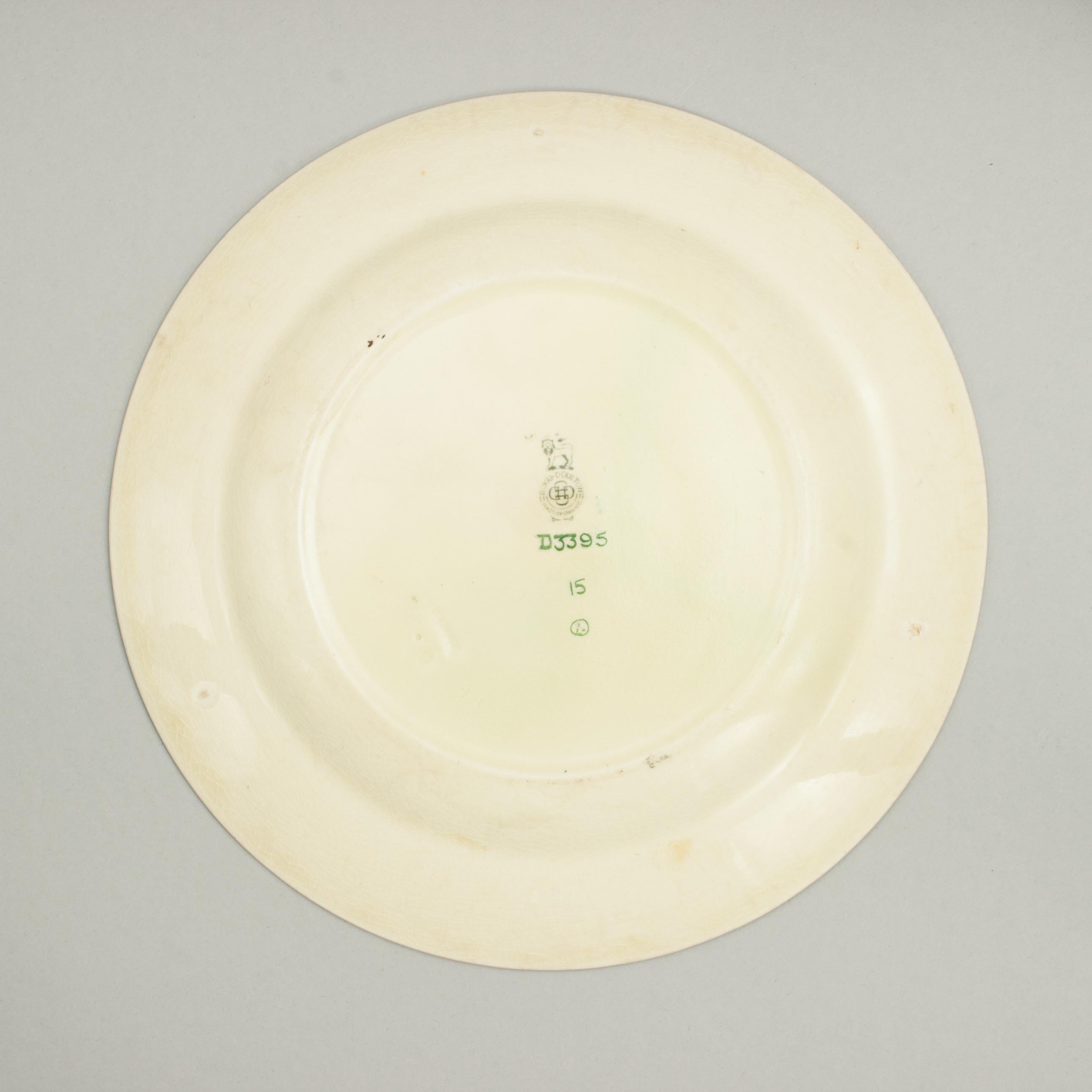 Early 20th Century Royal Doulton Golf Plate, Series Ware For Sale