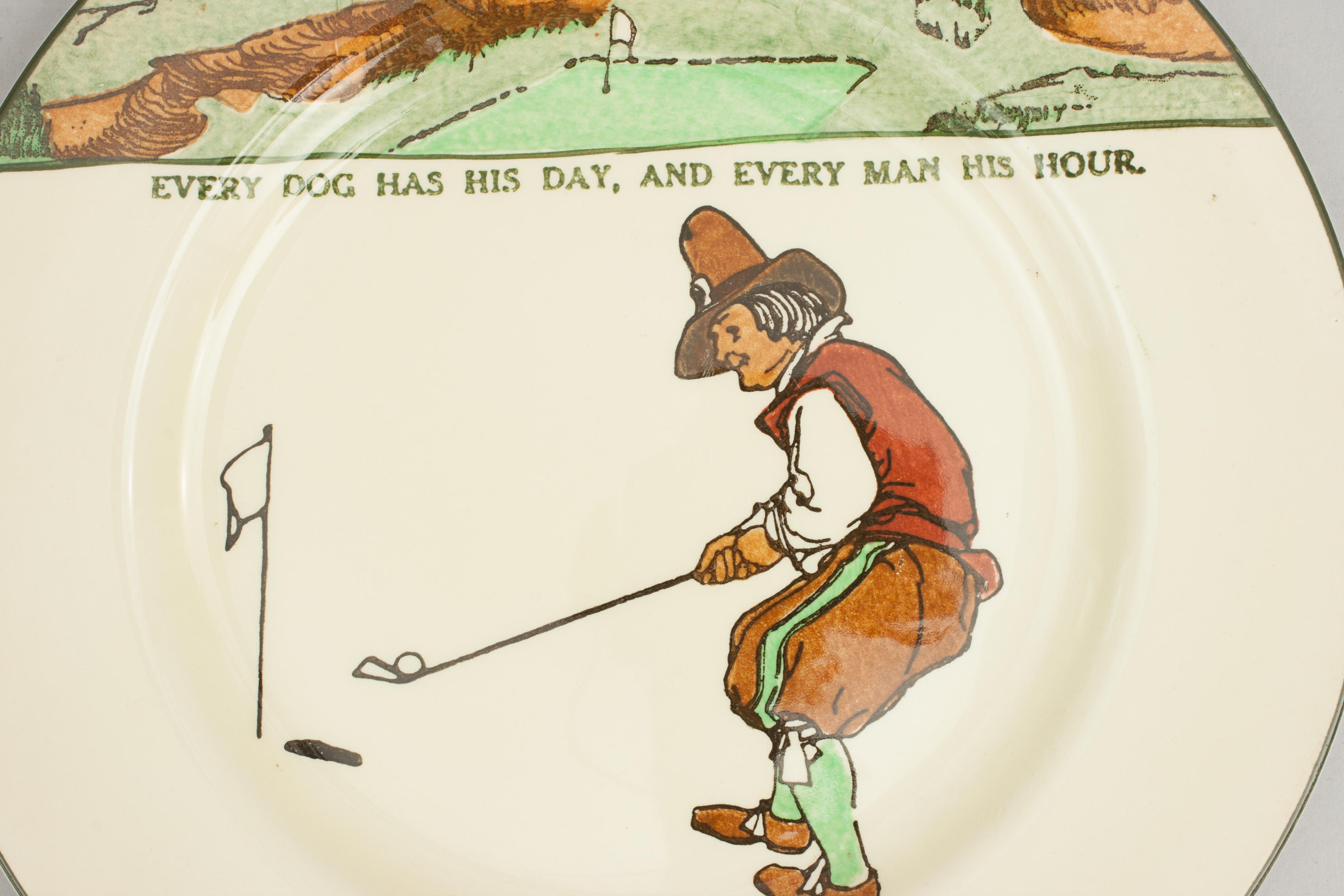 Royal Doulton Golf Plate, Series Ware For Sale 2