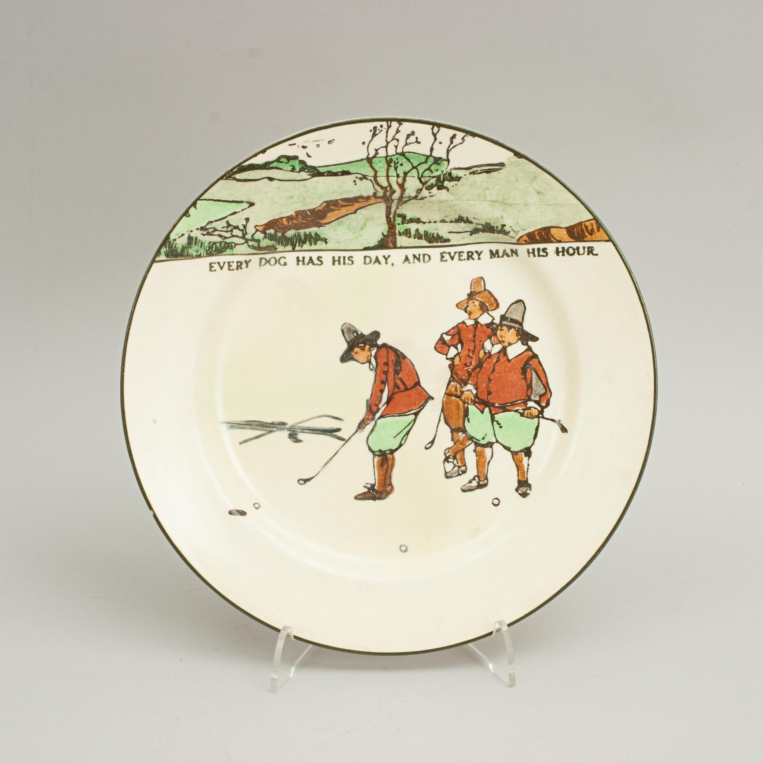 Royal Doulton Golf Plate, Series Ware For Sale 2