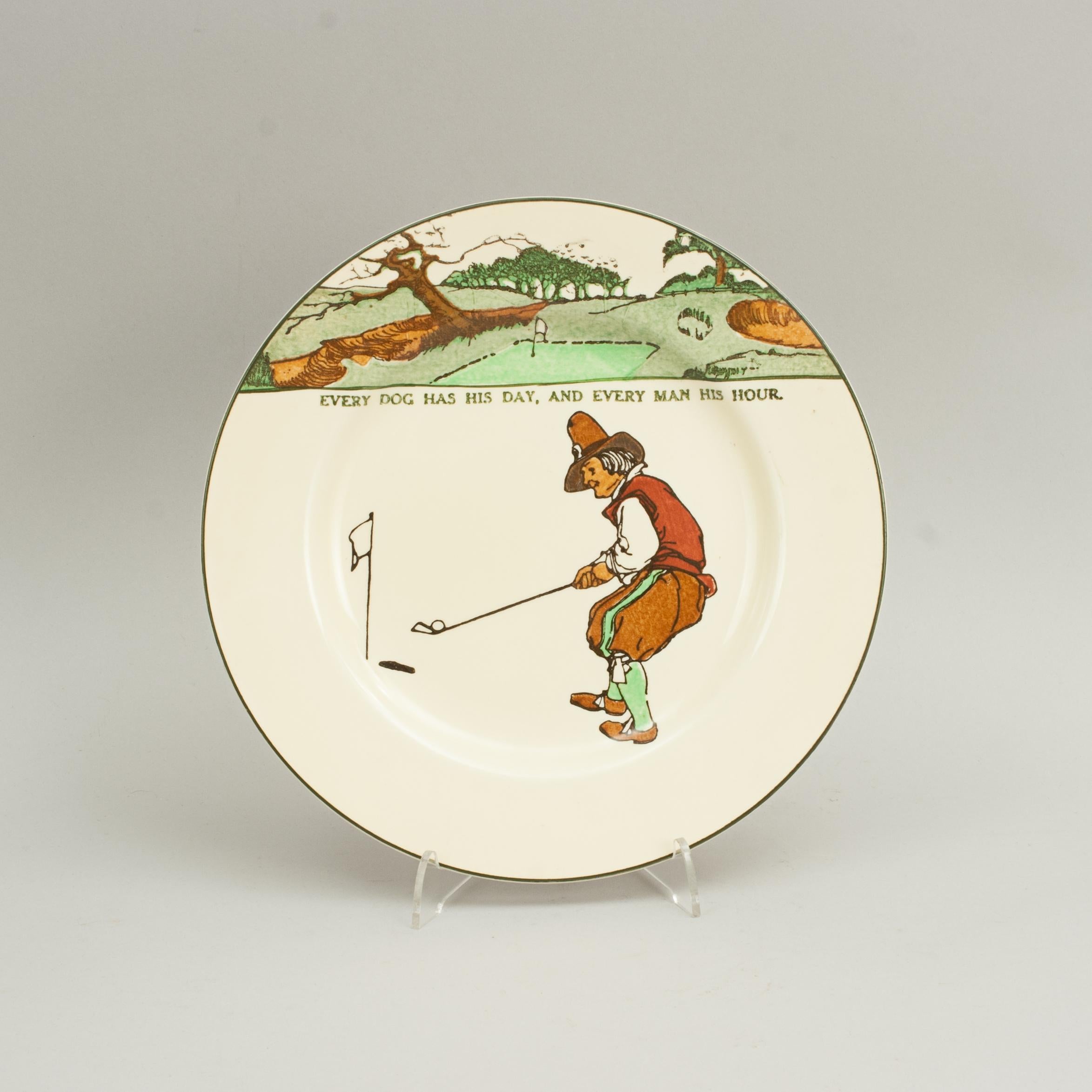 Royal Doulton Golf Plate, Series Ware 3