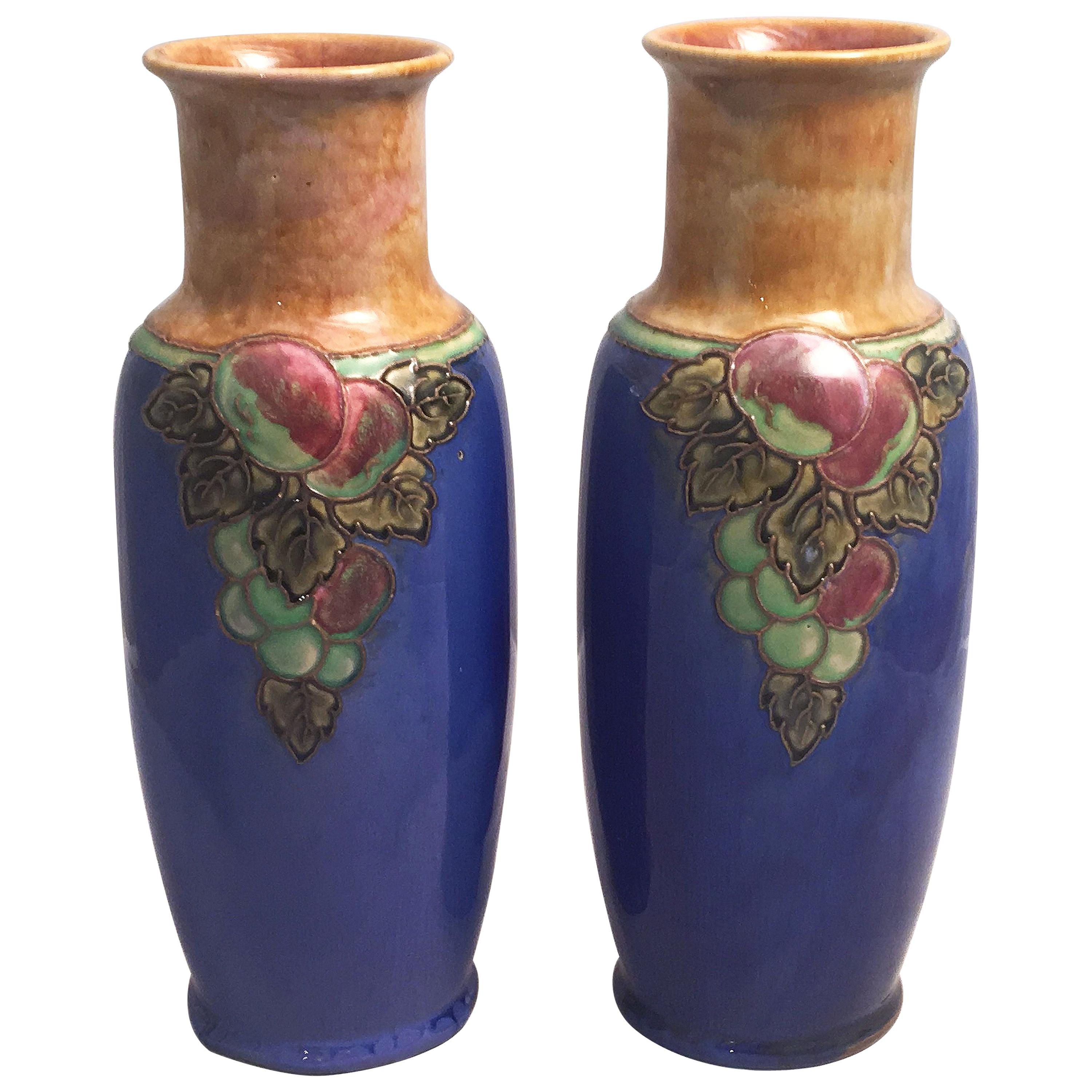 Burmantofts Arts and Crafts Glazed Vase, circa 1890 at 1stDibs