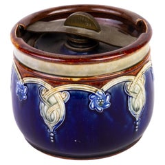 Vintage Royal Doulton Lambeth Ceramic Tobacco Jar 