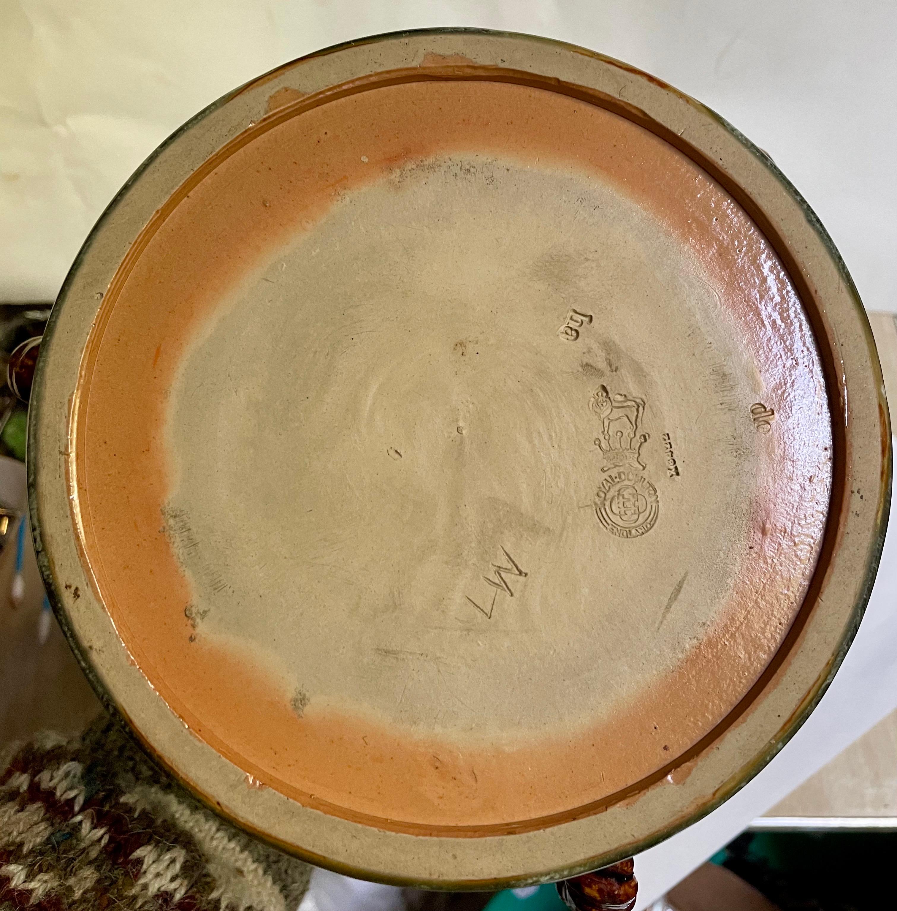 Royal Doulton Lord Nelson Memorial Large Stoneware Loving Cup Centerpiece (pièce maîtresse en grès) en vente 6