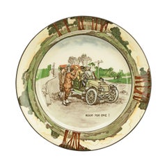 Antique Royal Doulton Motoring Plate, Room for One