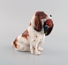 Royal Doulton Porcelain Figurine, Cocker Spaniel with Pheasant, 1930s