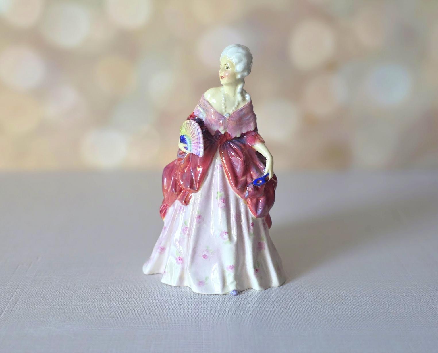 Victorian Royal Doulton Porcelain Figurine Fleurette For Sale
