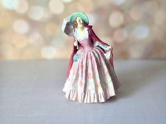 Royal Doulton Mirabel Pink Porcelain Figurine, Art Deco, England, 1935