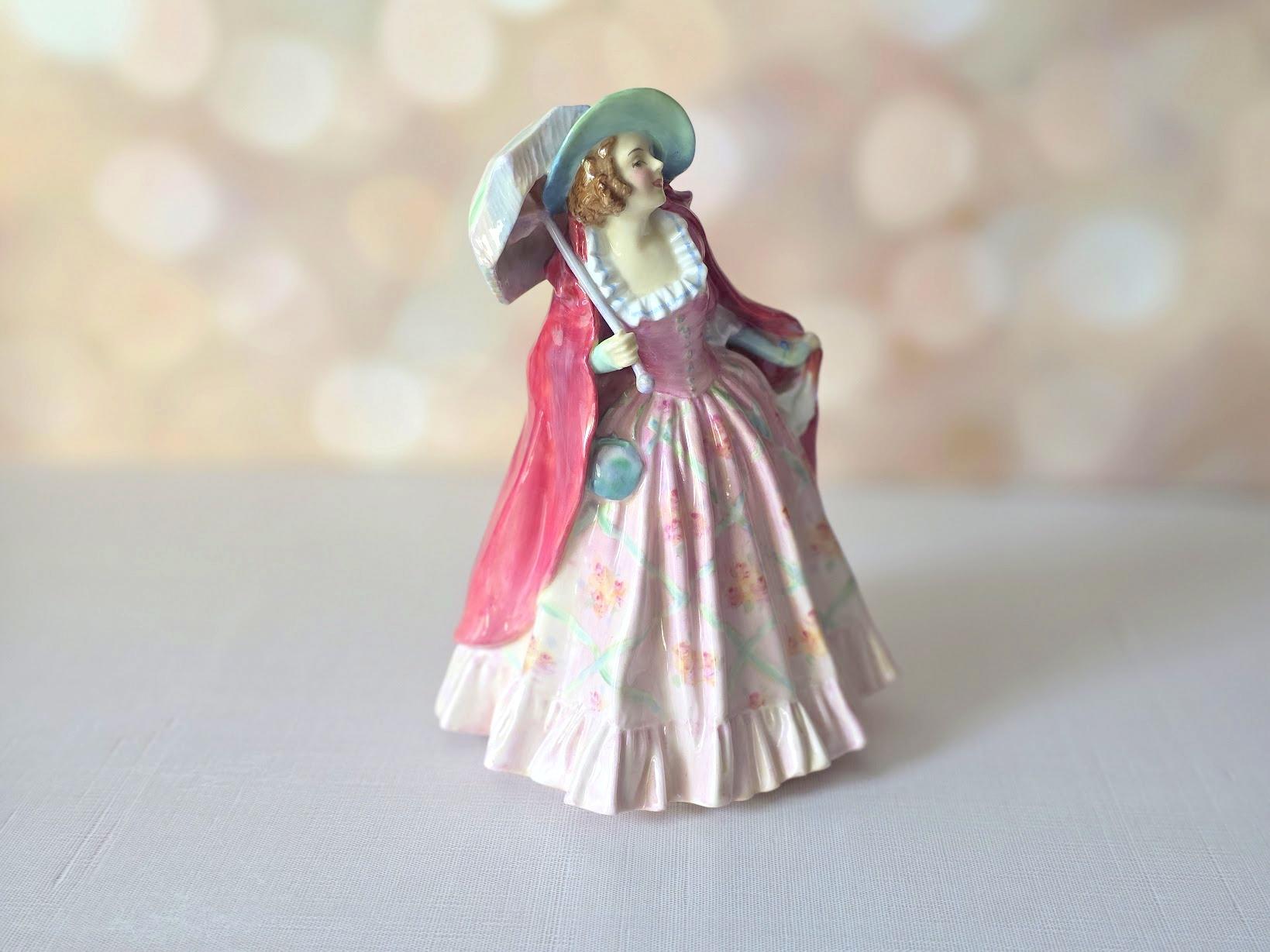Royal Doulton Porzellanfigur Mirabel Rosa im Angebot 1