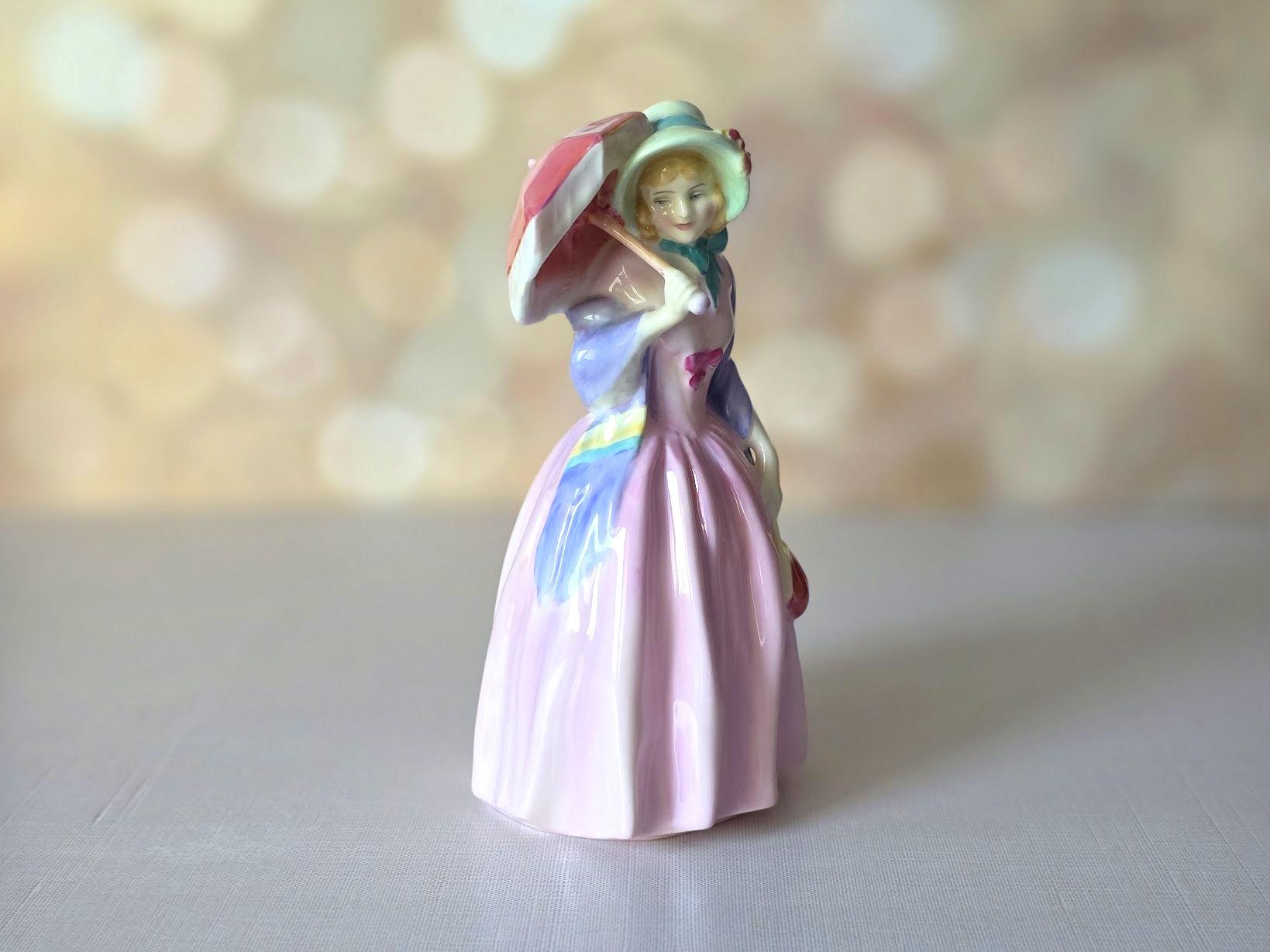 Royal Doulton Porcelain Figurine Miss Demure In Excellent Condition For Sale In Chesterland, OH