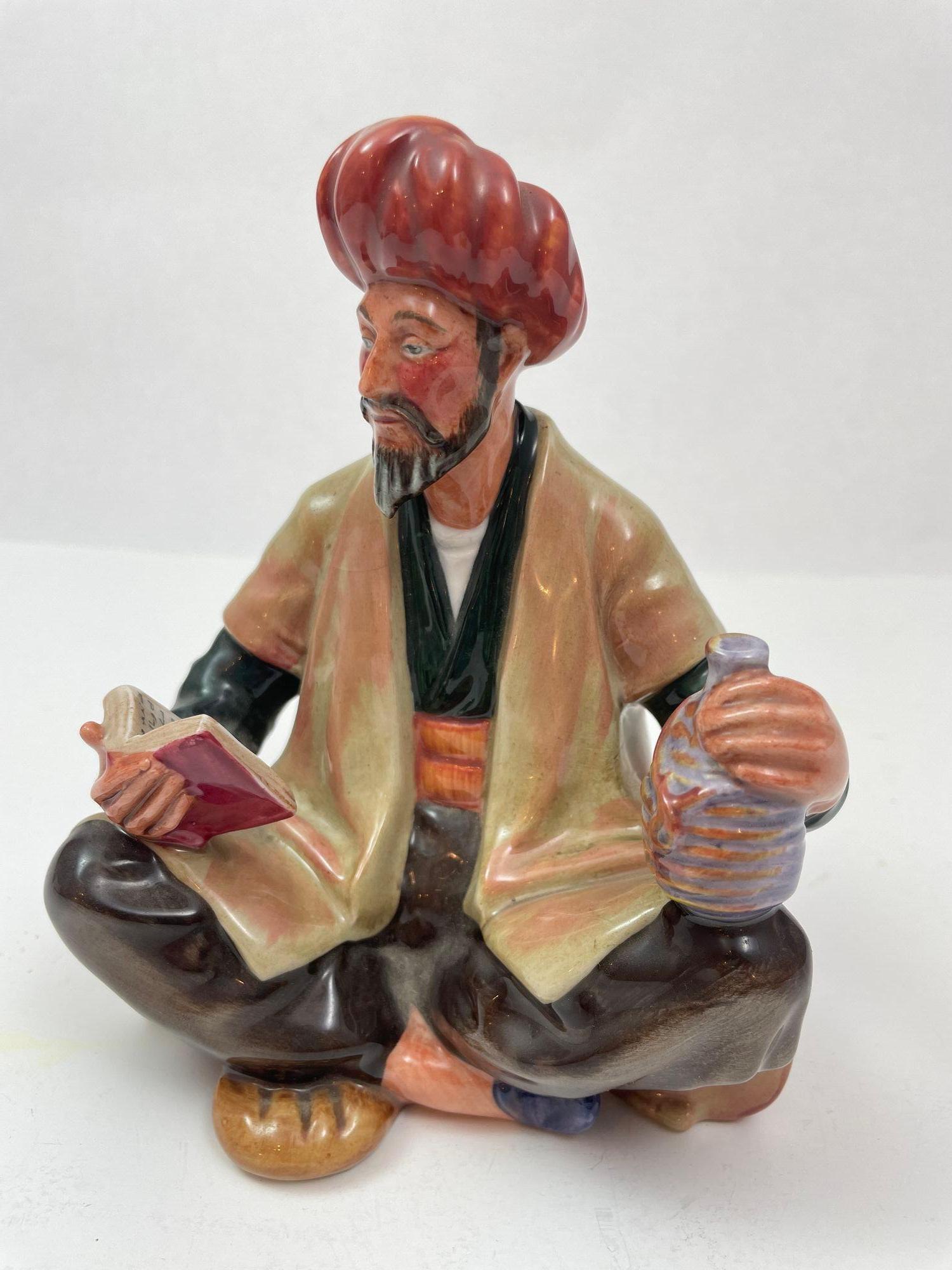 Royal Doulton Porcelain Figurine “Omar Khayyam” Persian Scholar 1964 For Sale 1