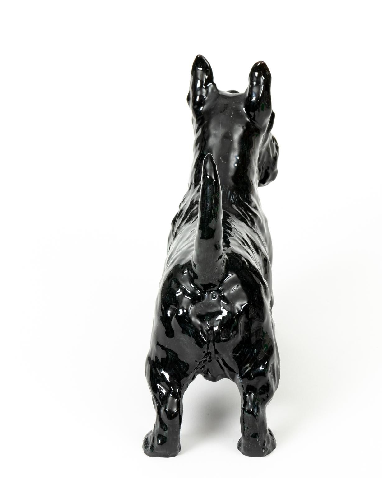 Royal Doulton rare Scottish terrier hn 1008 champion aibourne Arthur, circa 1931-1955. Measures: 7.00 inches high by 9.50 inches long. Grey brush strokes. Rare size. Made in England. Please note of wear consistent with age.