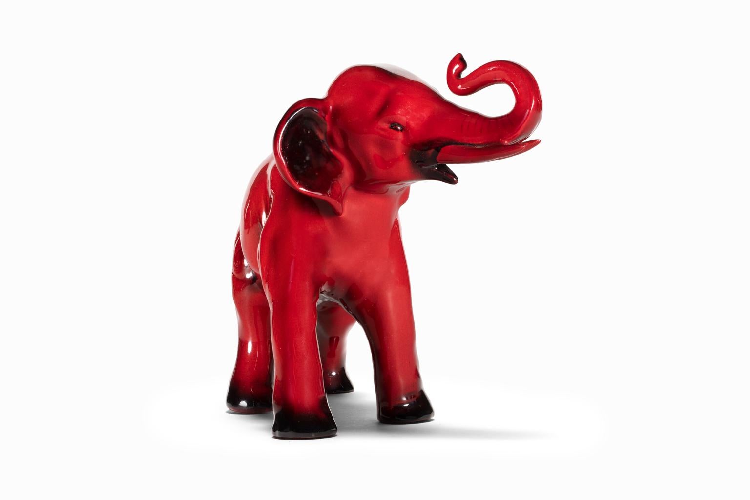 English Royal Doulton Red Flambe Porcelain Figurine 