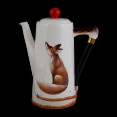 Royal Doulton Reynard 1950s Fox Coffee Service Printed & Hand Painted Bone China