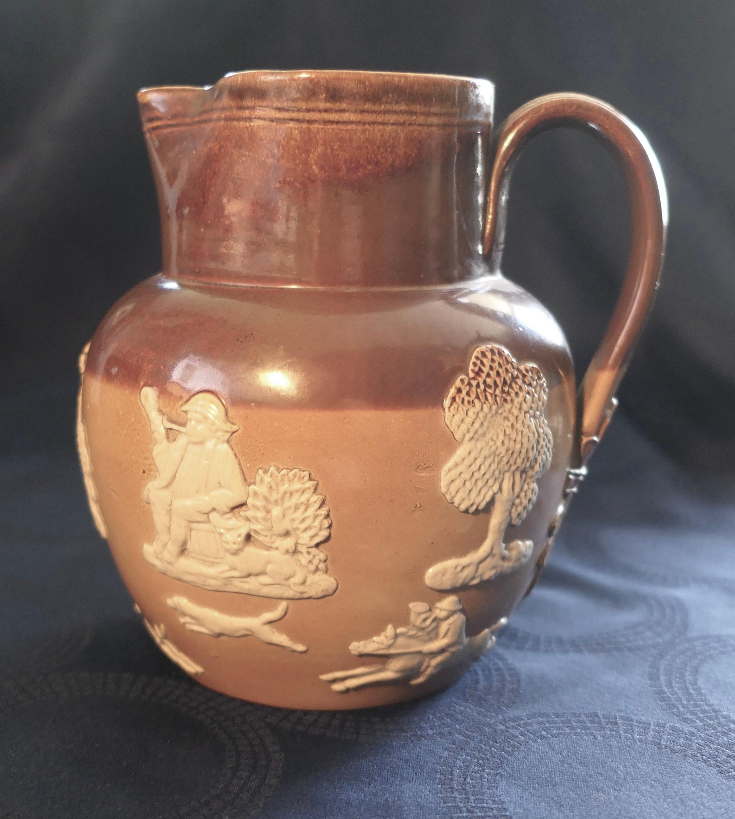 Early 20th Century Royal Doulton Stoneware Harvest Jug     For Sale