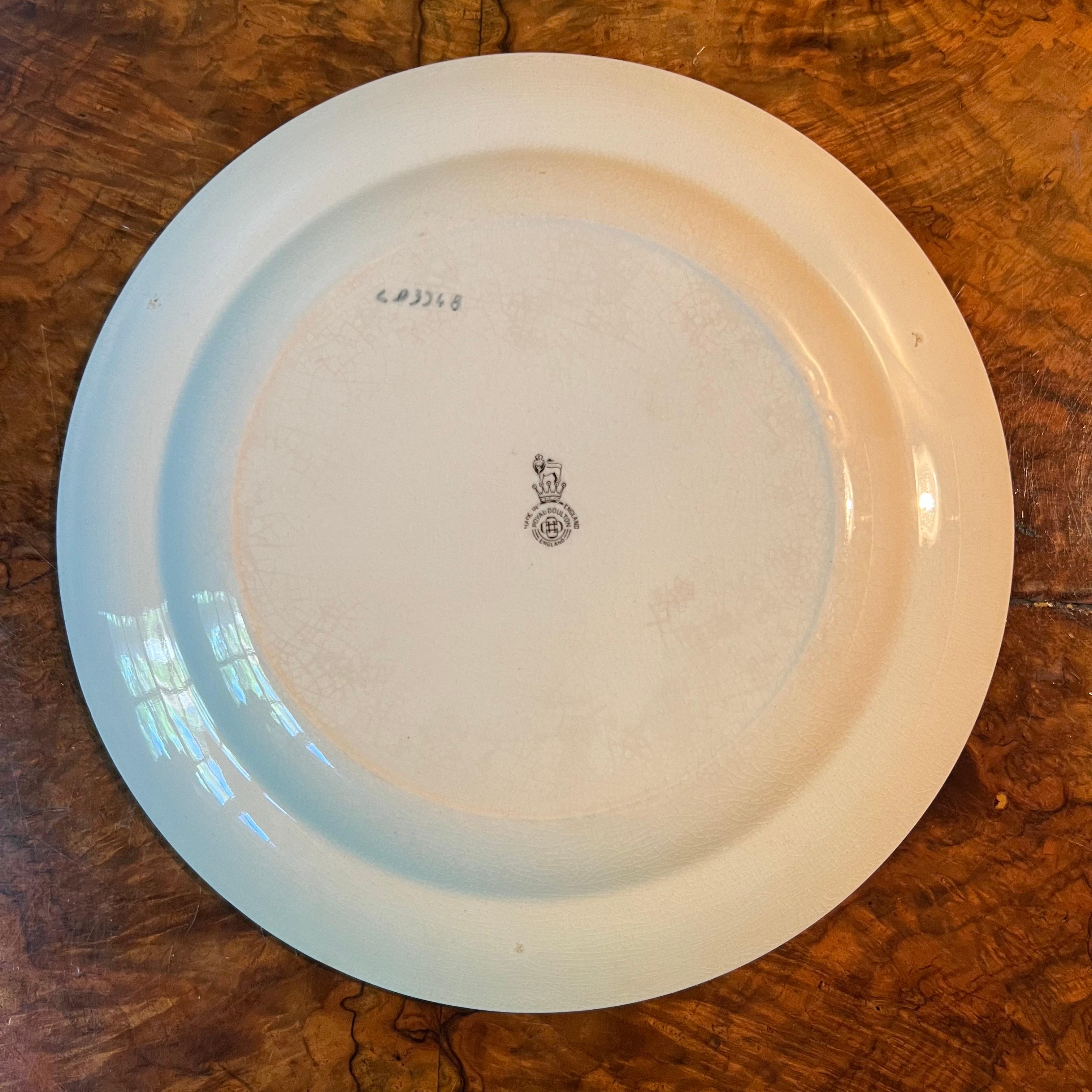 Porcelain Royal Doulton The Mayor Plate For Sale