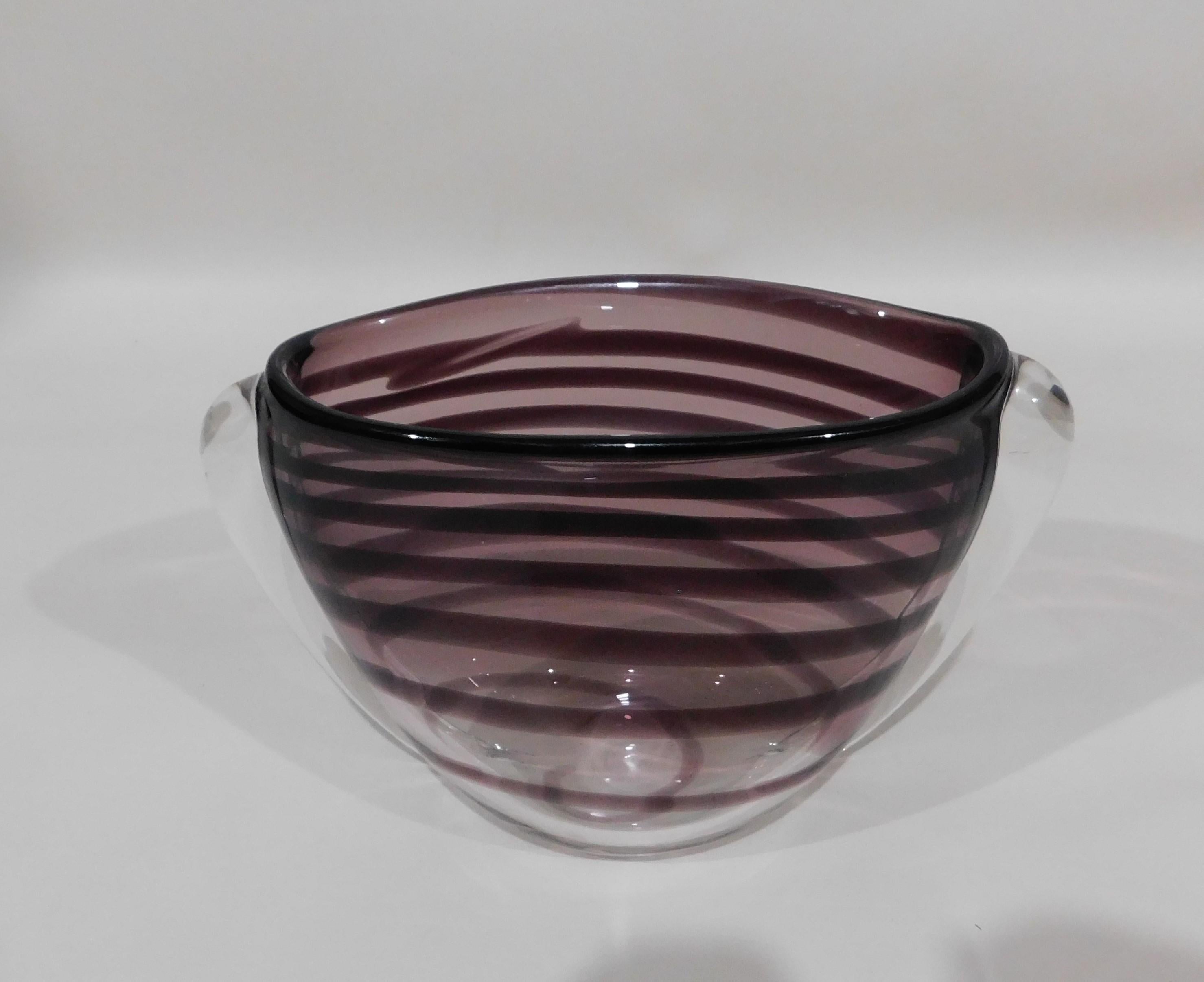 Royal Dutch Leerdam Art Glass Vase Unica Floris Meydam Design In Excellent Condition In Hamilton, Ontario