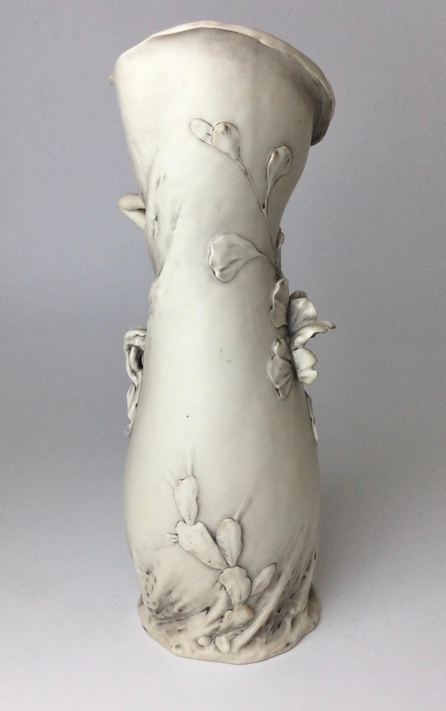 20th Century Royal Dux Art Nouveau Vase with Woman
