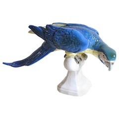 Royal Dux Ceramic Exotic Parrot