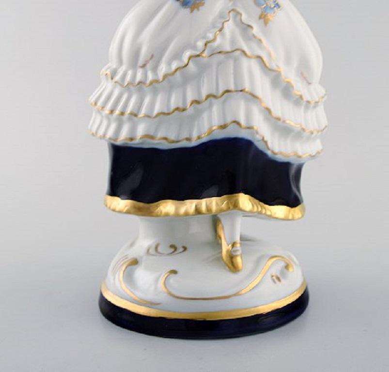 Mid-20th Century Royal Dux, Dancing Rococo Couple in Porcelain, 1940s For Sale