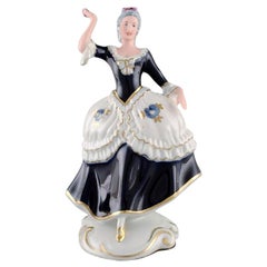Royal Dux, Dancing Woman in Porcelain, 1940s