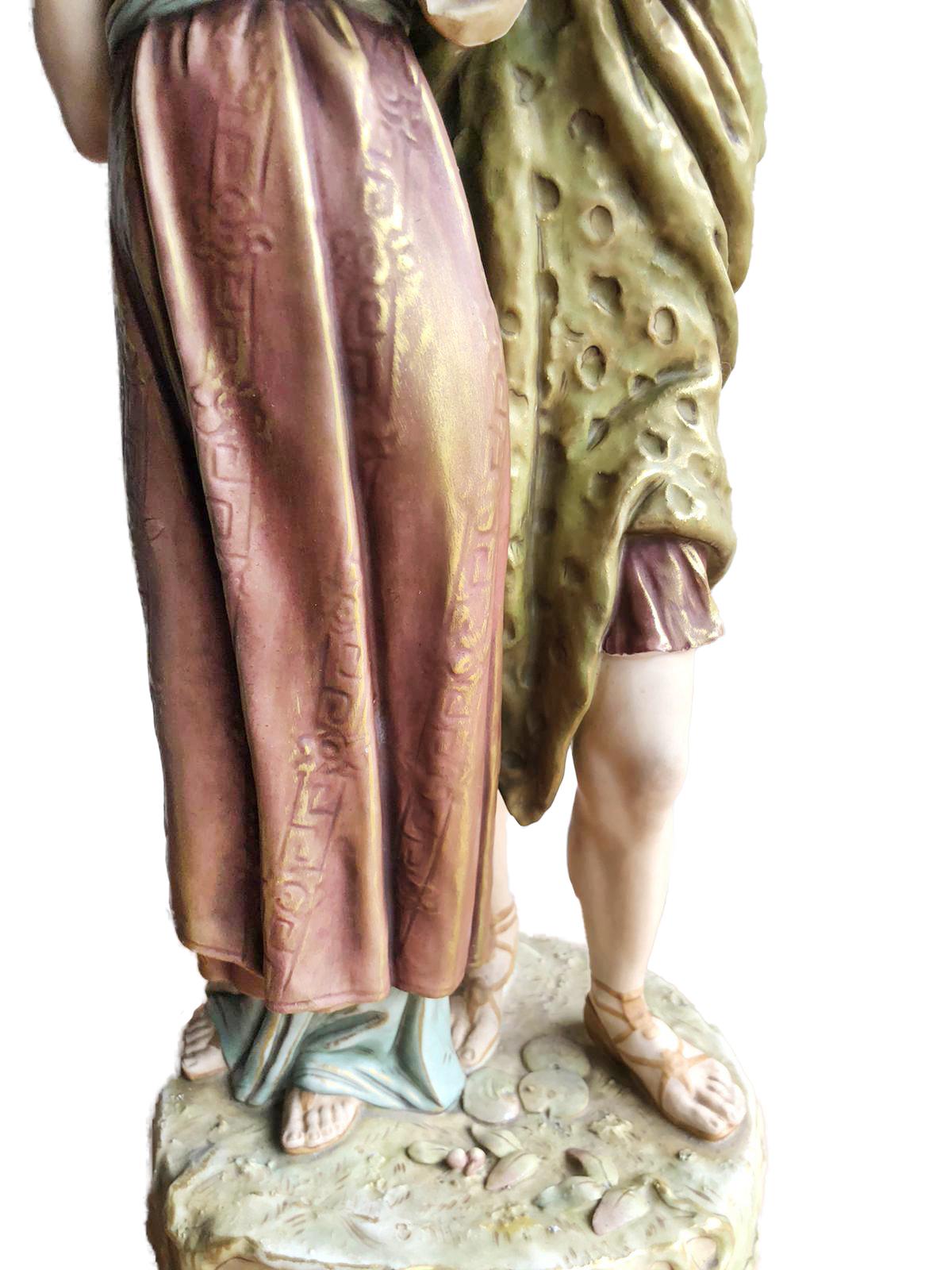Royal Dux Figure The Lovers In Good Condition For Sale In London, GB