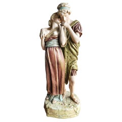 Antique Royal Dux Figure The Lovers