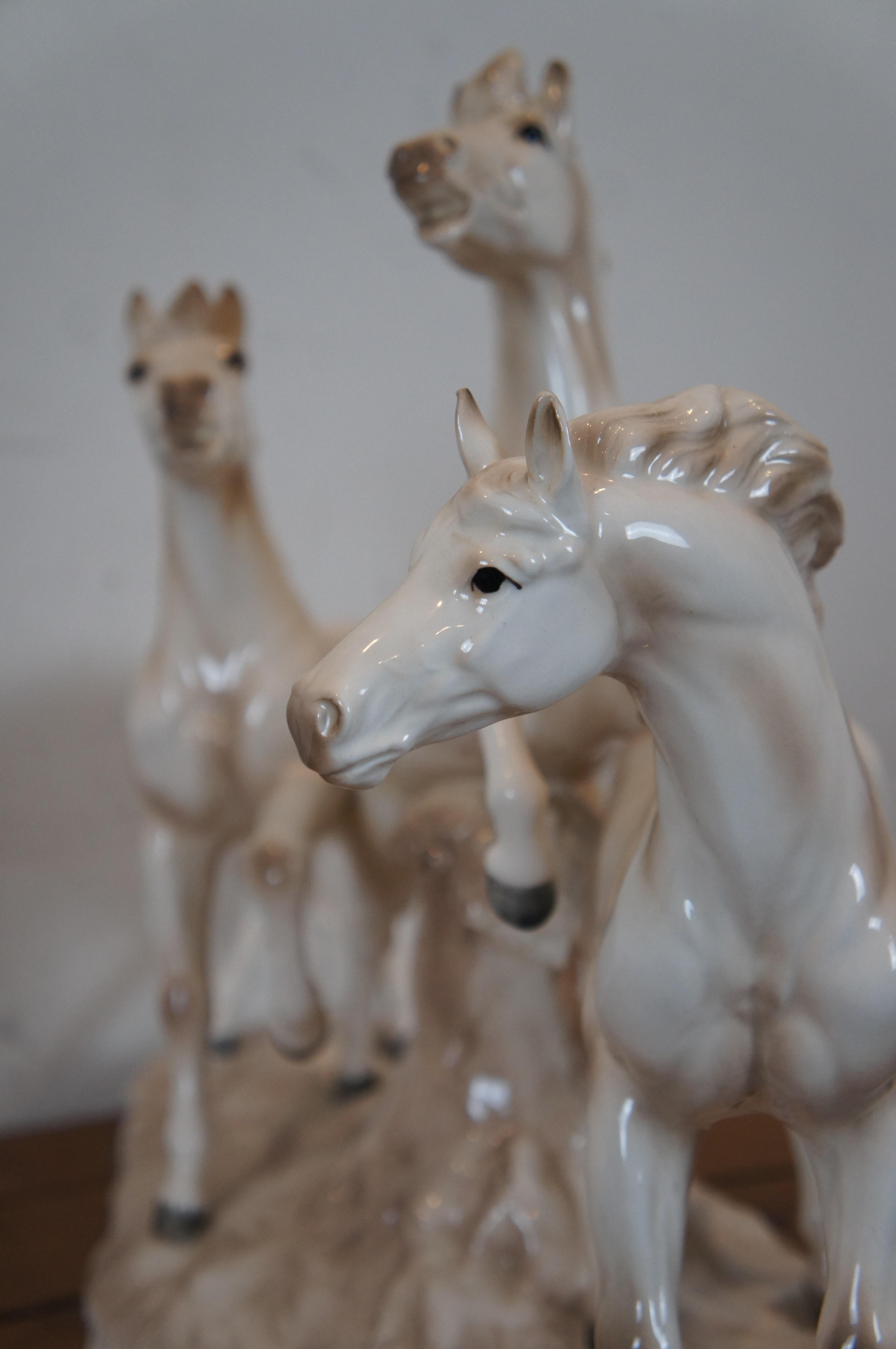 Royal Dux J. Stewarle Czech Porcelain Equestrian Horse Stallion Sculpture 6