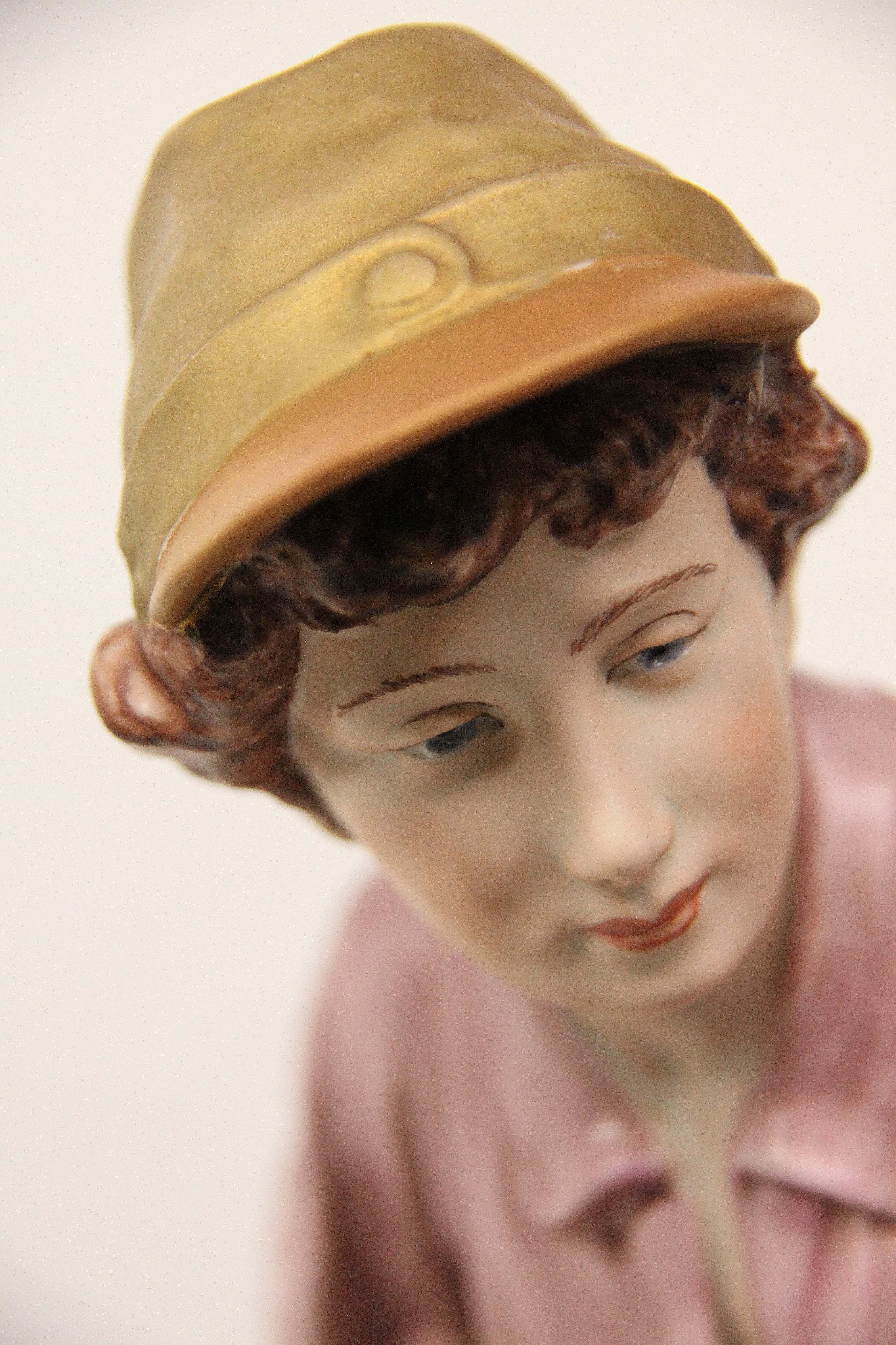 Royal Dux Pheasant Boy Figurine For Sale 2