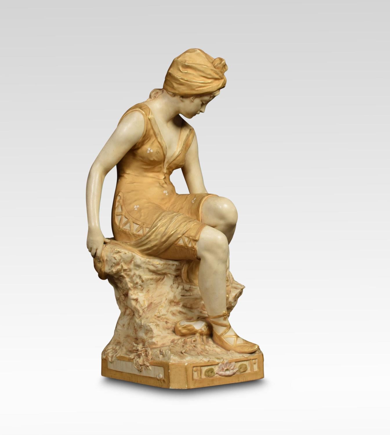 Czech Royal Dux Porcelain Figure