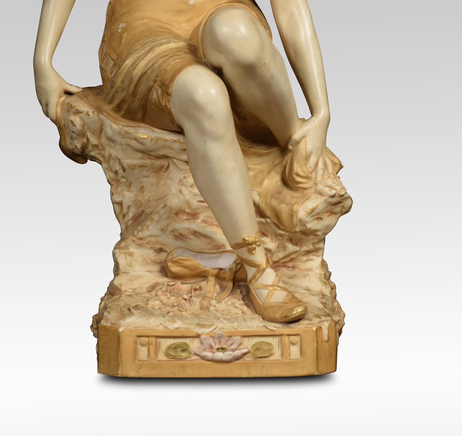 Royal Dux Porcelain Figure In Good Condition In Cheshire, GB