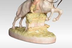 Royal Dux Porcelain Figure of a Jumping Race Horse