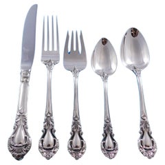 Vintage Royal Dynasty by Stieff Sterling Silver Flatware Set for 12 Service 60 pieces