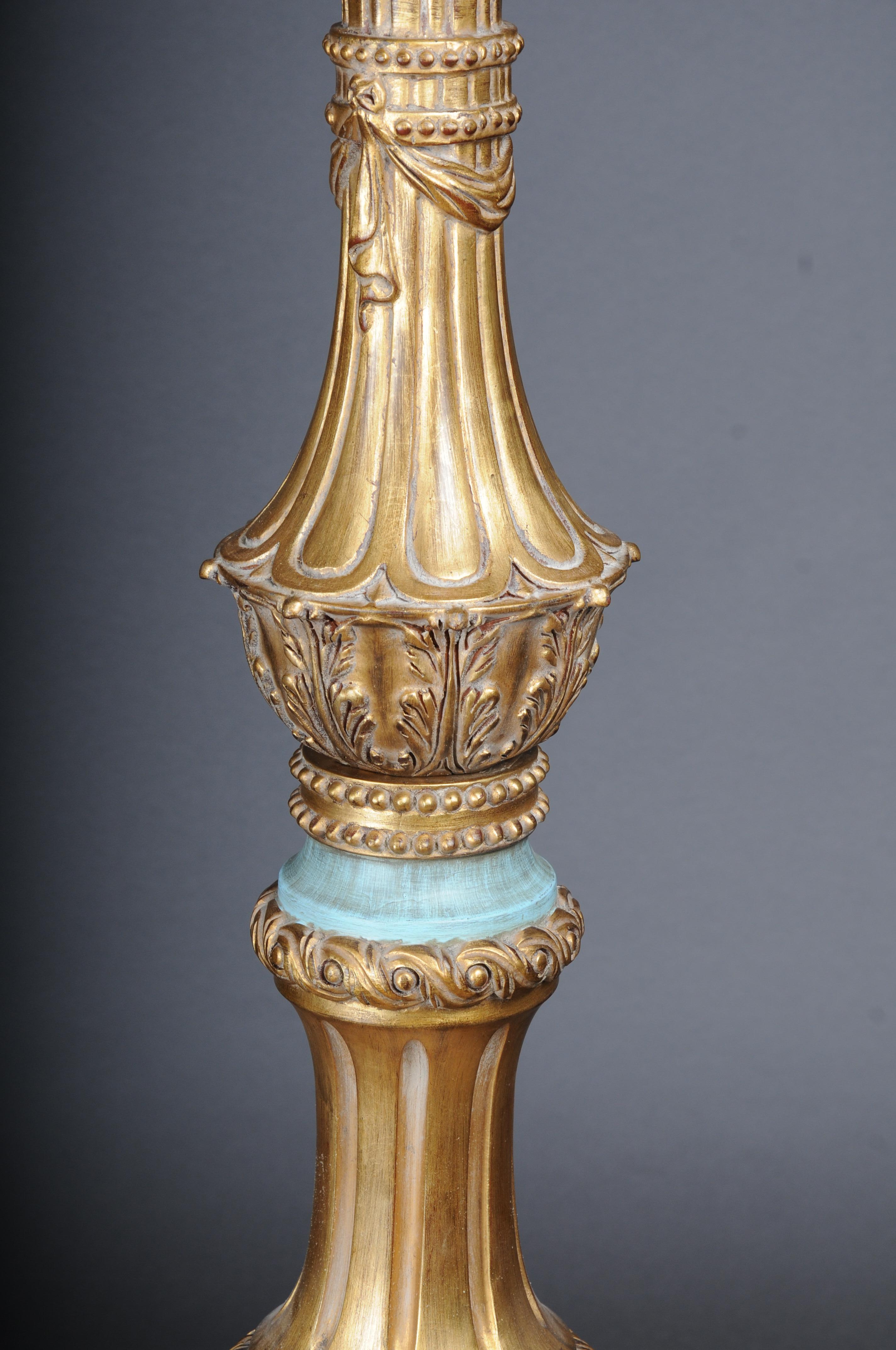 Royal Empire column pedestal, solid wood gold For Sale 3