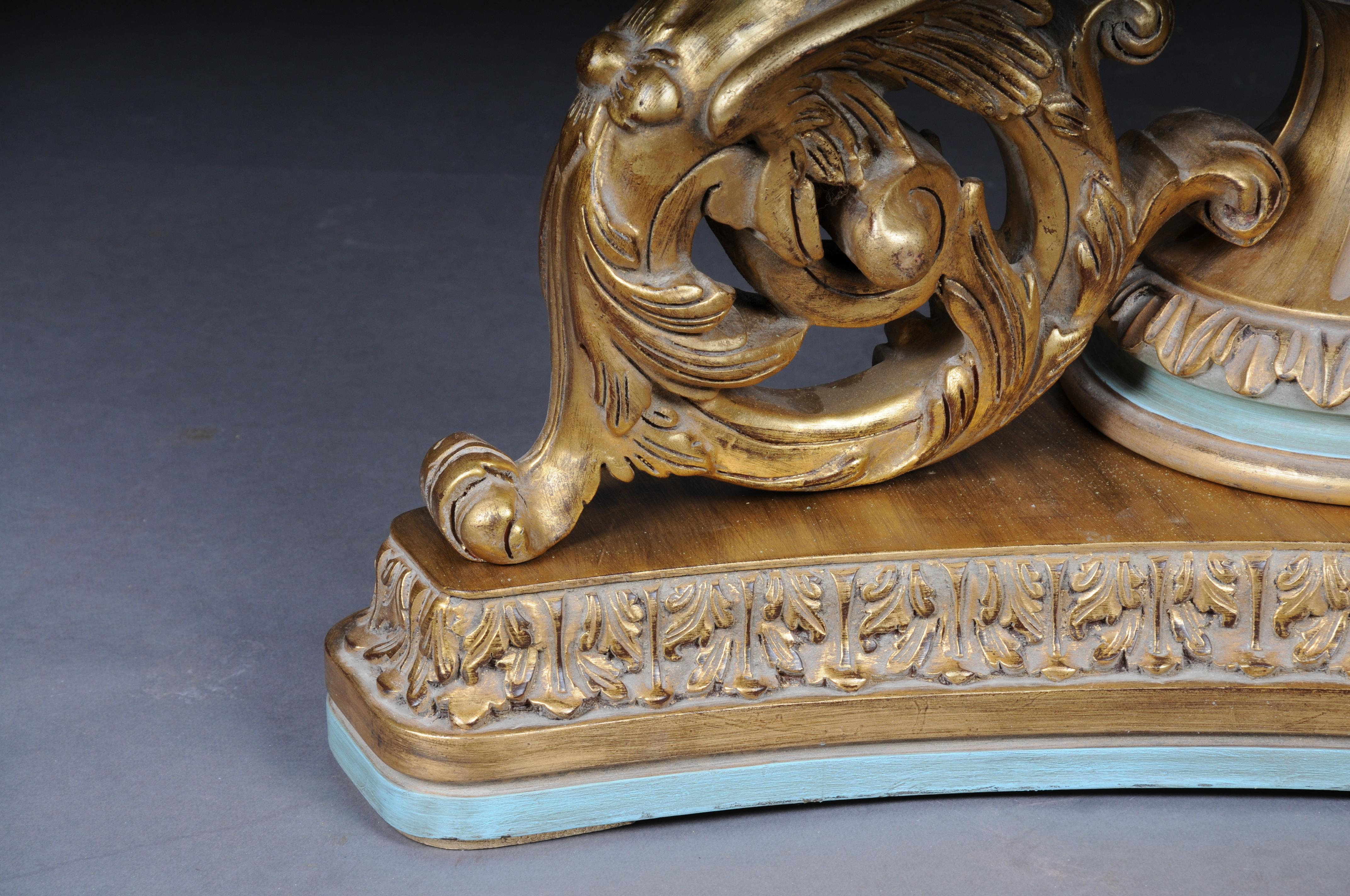 Royal Empire column pedestal, solid wood gold For Sale 5