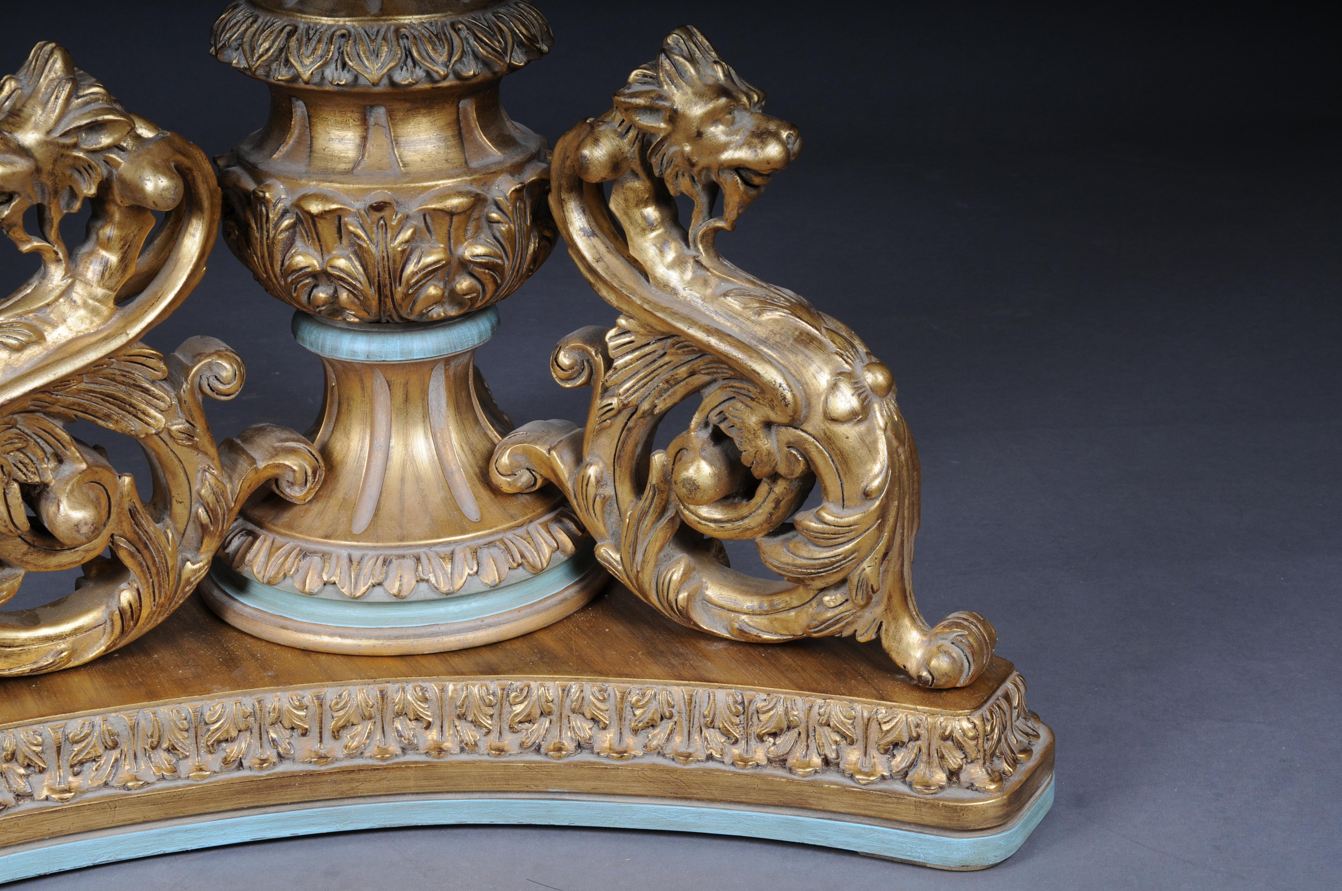 Royal Empire column pedestal, solid wood gold For Sale 1