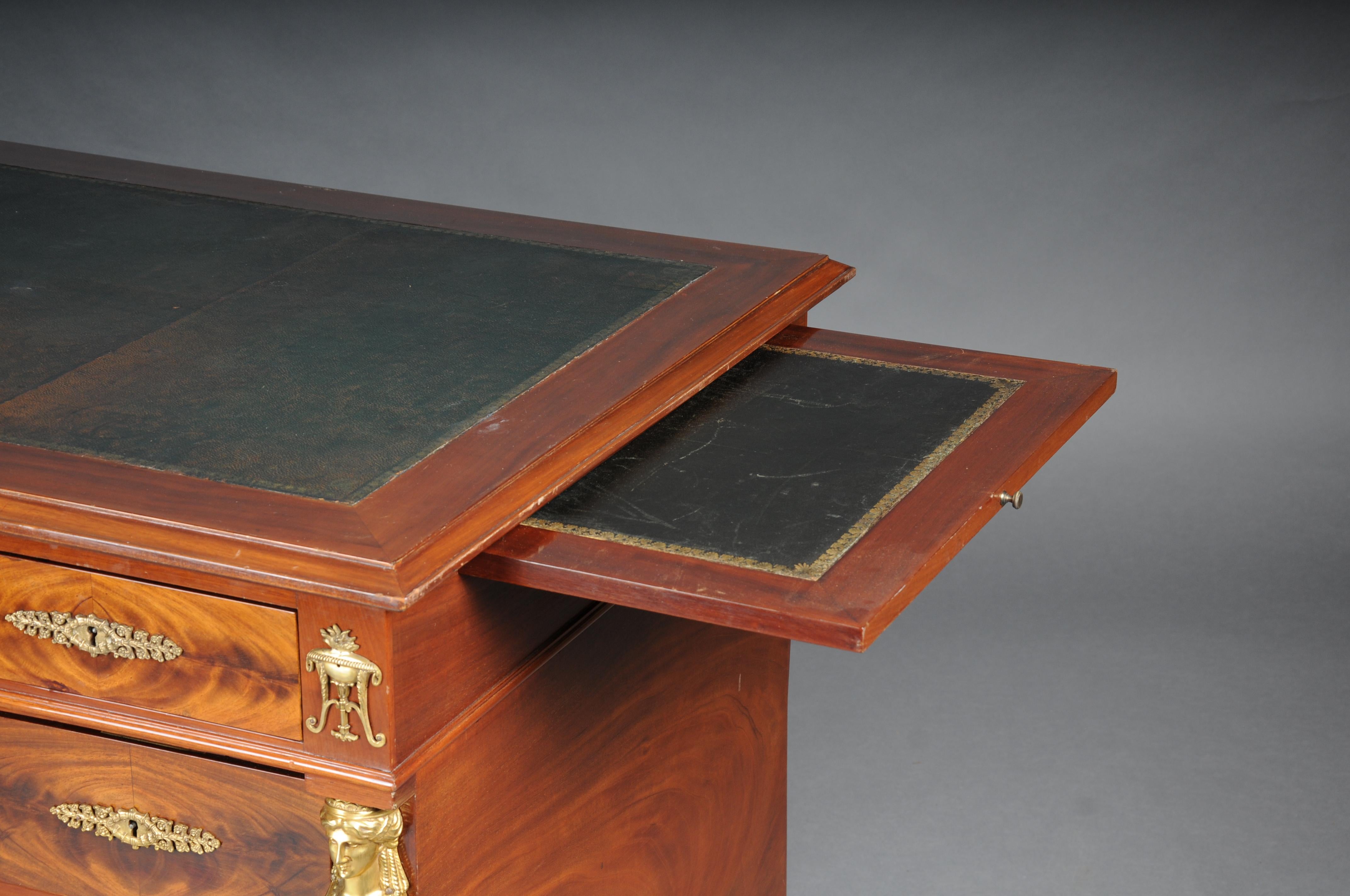 Royal Empire Desk/Bureau Plat, Gilt Bronze, 19th Century For Sale 7