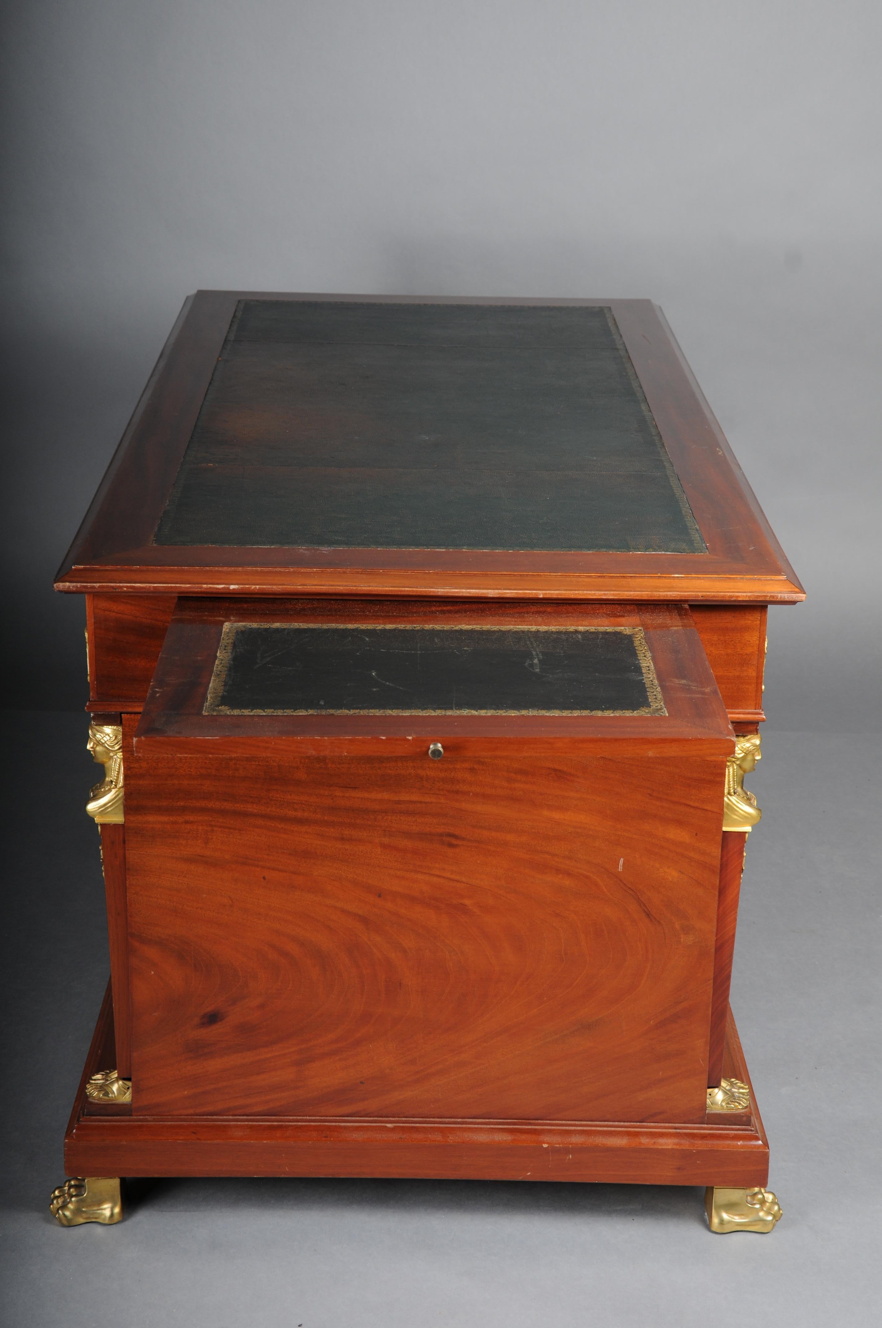 Royal Empire Desk/Bureau Plat, Gilt Bronze, 19th Century For Sale 9