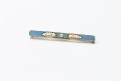 Royal Enamel Pin, Sky Blue Enamel