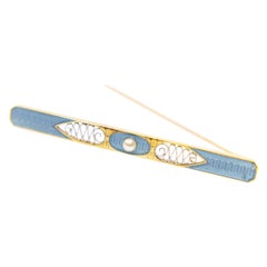 Royal Enamel Pin, Sky Blue Enamel