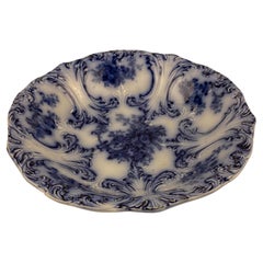 Used Royal England Blue and White Porcelain Bowl by Wood & Son