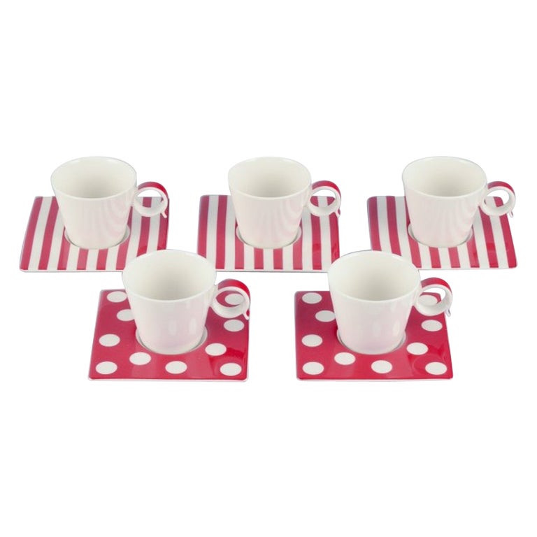Royal Fine China, set of five pairs of "Freshness Red" coffee cups. For  Sale at 1stDibs | royal fine china ultra strong, early 2000s cups,  freshness tazze