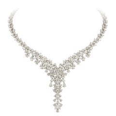 Royal Fine Jewellery Collier de mariage en or 18 carats et diamants blancs pour elle