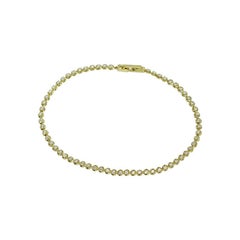 Royal Fine Jewelry White Diamond Yellow Bracelet 14 Karat Gold