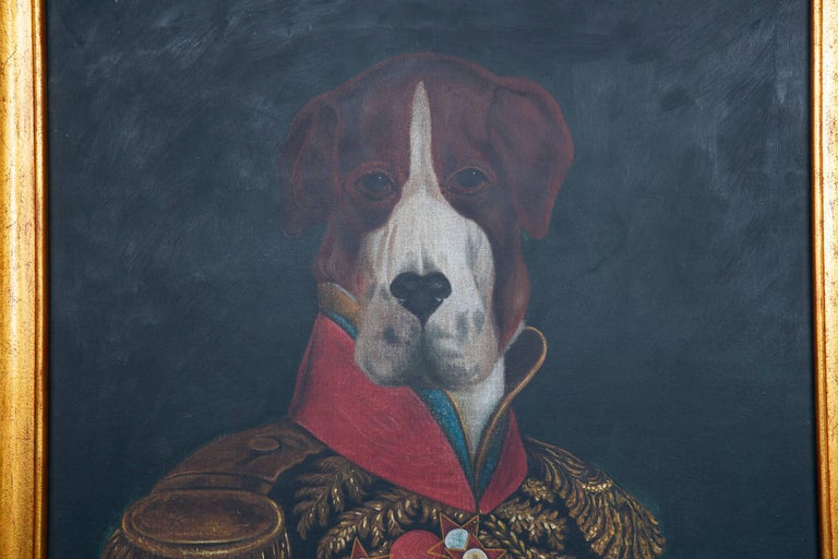 Royal Formal Attired Dog Portrait Oil Painting at 1stDibs
