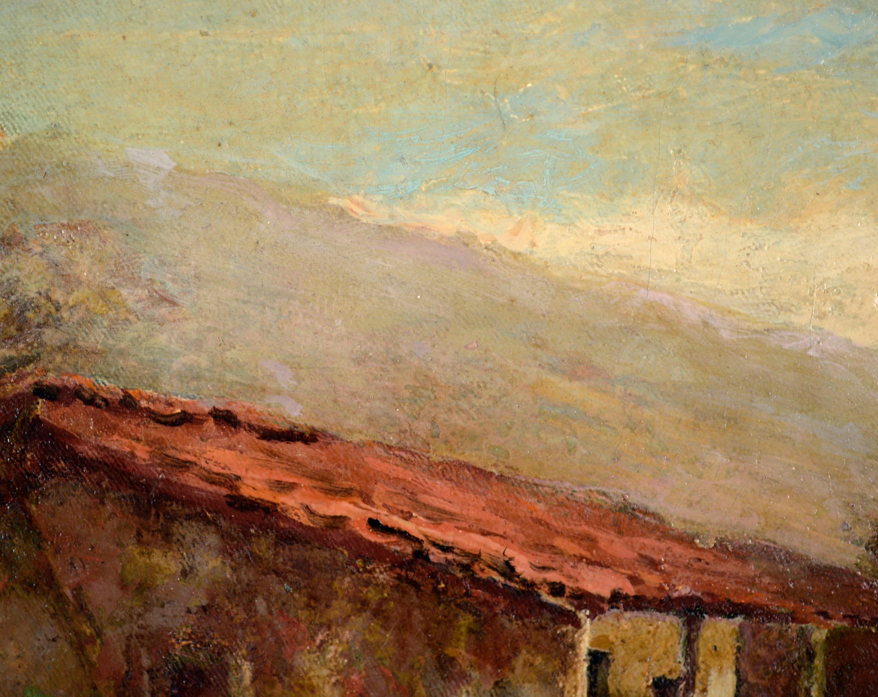Vecchio Adobe, paesaggio delle colline californiane dei primi del Novecento di Royal Frank Rollins 4